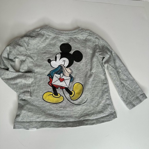 GAP x Disney | Mickey Mouse Valentine Long Sleeve Shirt Size 18 to 24 months - Picture 4 of 5